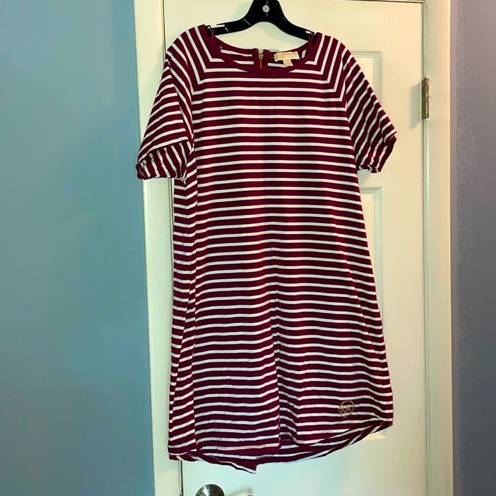 Michael Kors striped dress. Martin and white. Size 2X